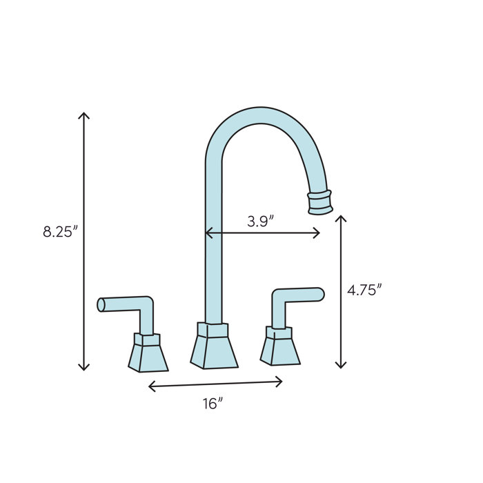 K146614CP,BN,SN Kohler Loure® Widespread Bathroom Sink Faucet with